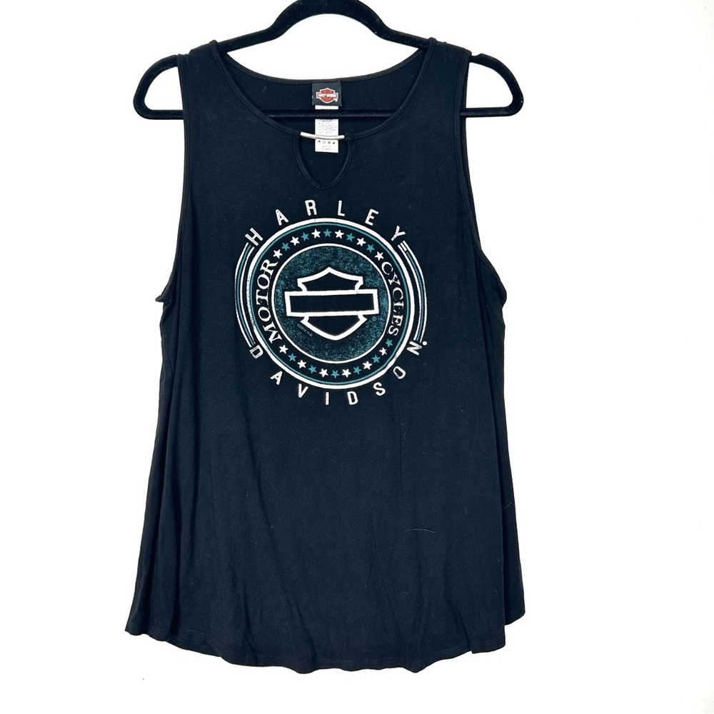 Harley-Davidson Black Graphic tank top F28